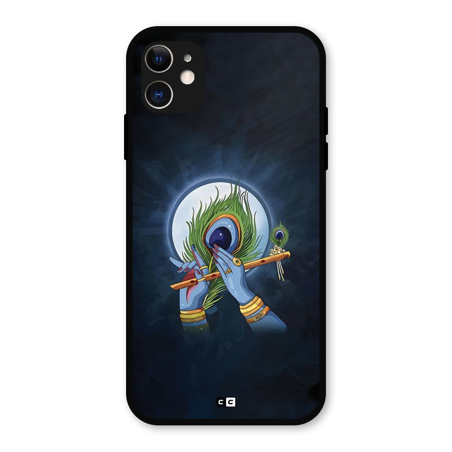 Lord Krishna Flute Metal Back Case for iPhone 11
