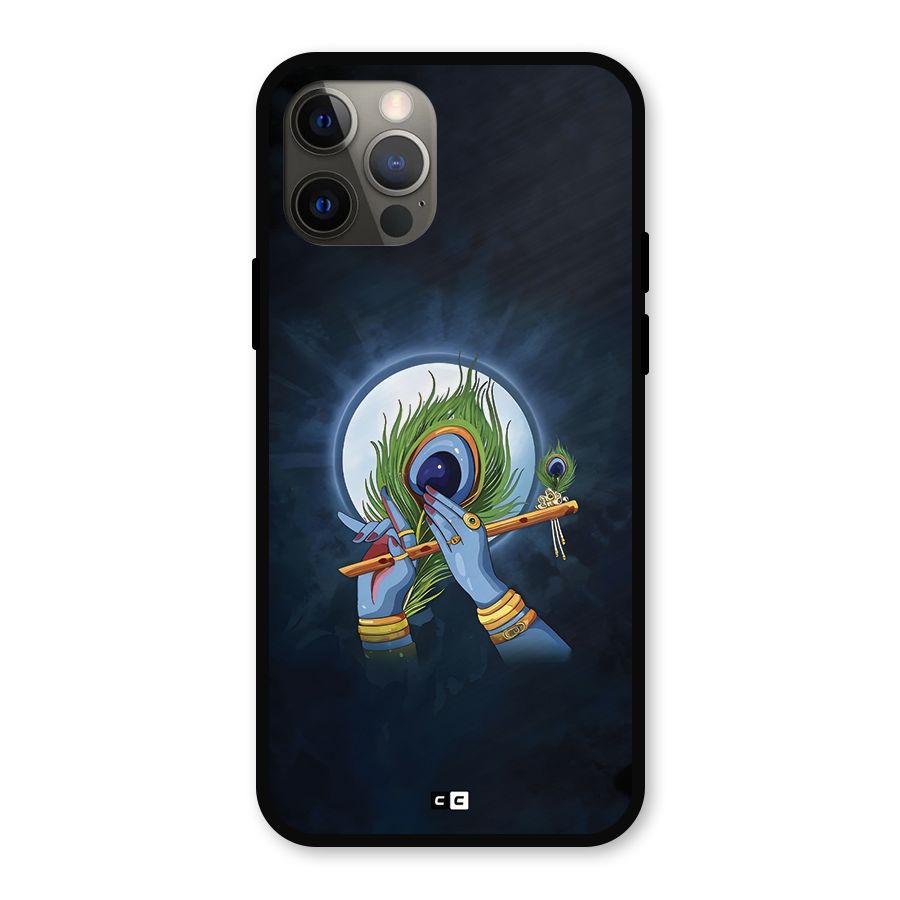 Lord Krishna Flute Metal Back Case for iPhone 12 Pro