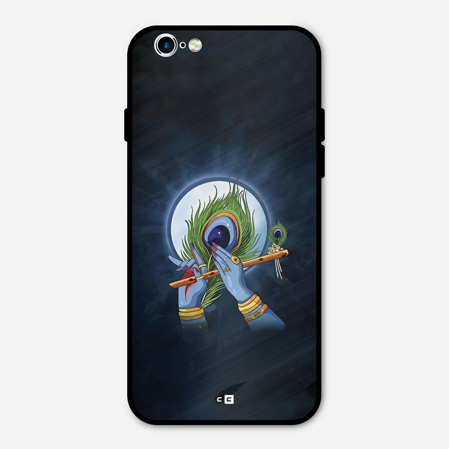 Lord Krishna Flute Metal Back Case for iPhone 6 6s