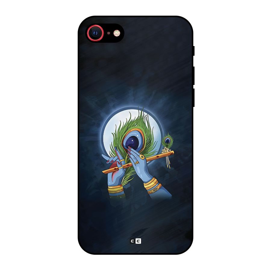 Lord Krishna Flute Metal Back Case for iPhone SE 2020
