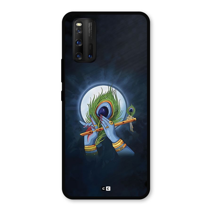 Lord Krishna Flute Metal Back Case for iQOO 3