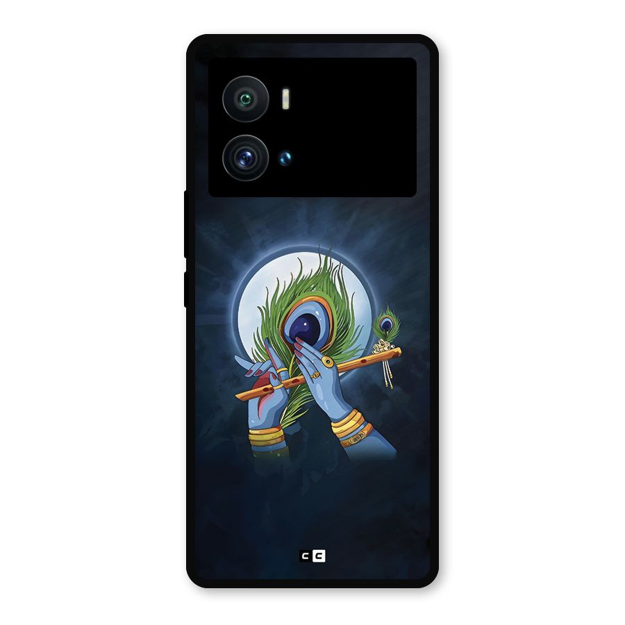 Lord Krishna Flute Metal Back Case for iQOO 9 Pro