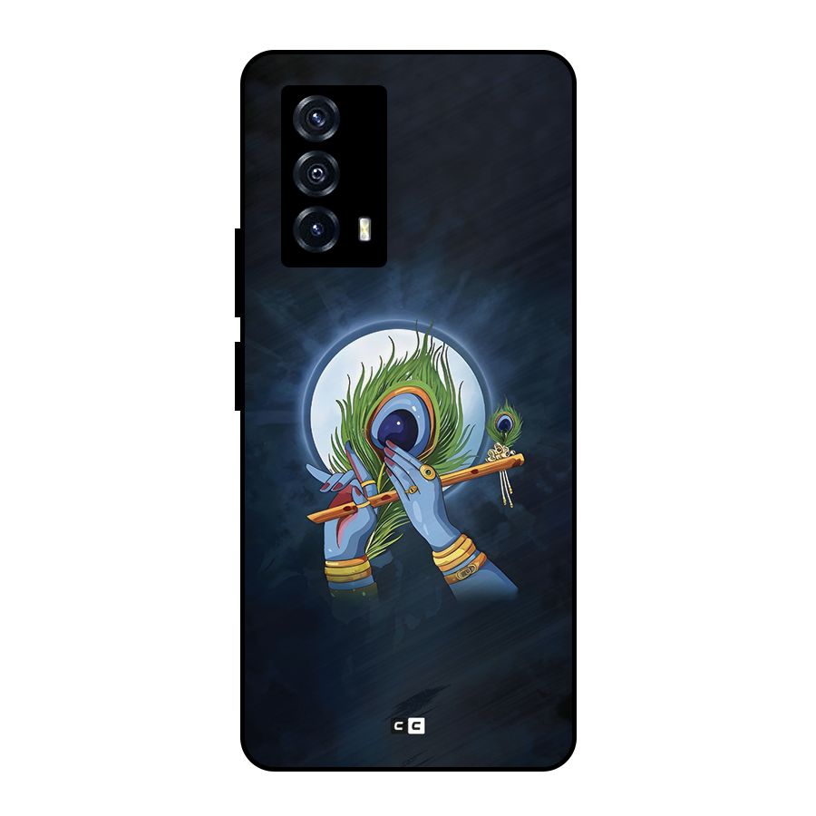Lord Krishna Flute Metal Back Case for iQOO Z5
