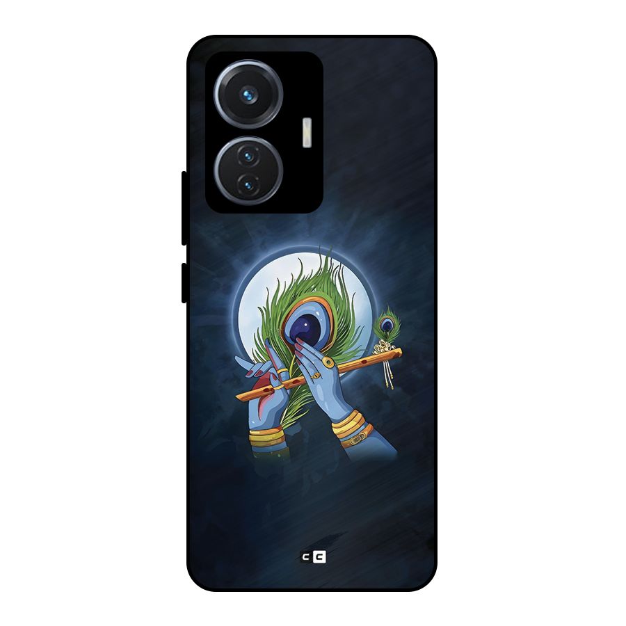 Lord Krishna Flute Metal Back Case for iQOO Z6 44W