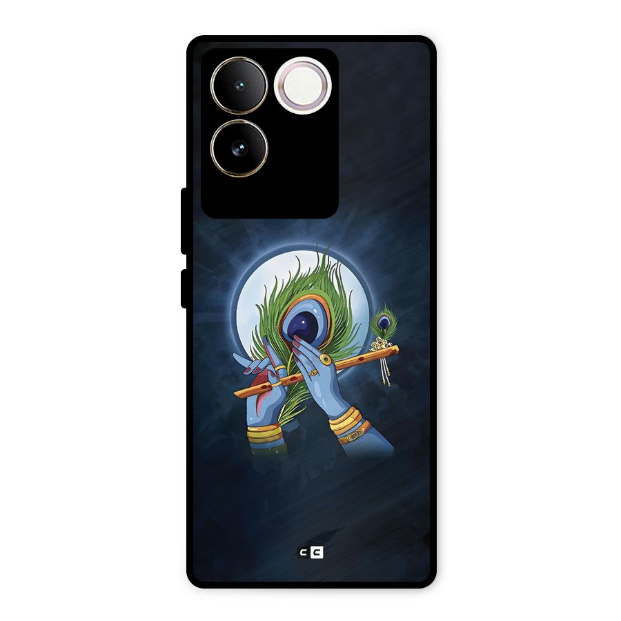 Lord Krishna Flute Metal Back Case for iQOO Z7 Pro