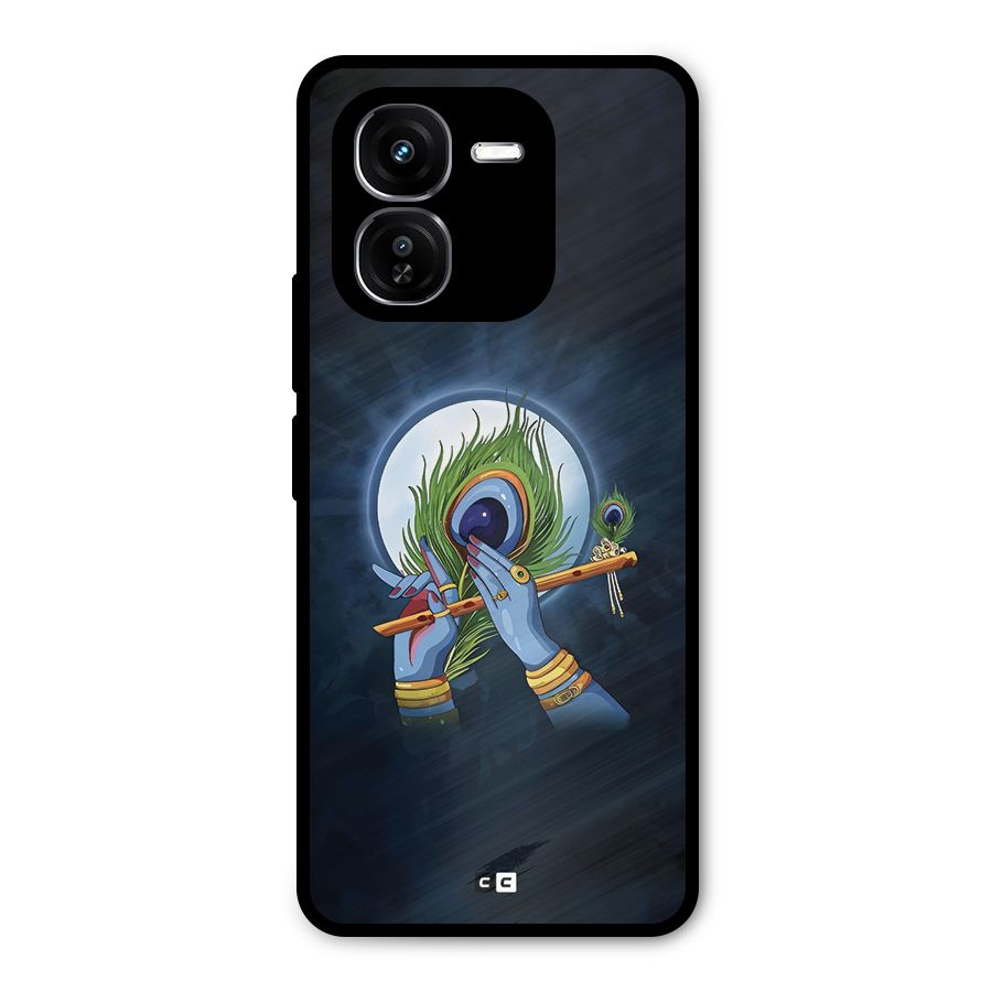 Lord Krishna Flute Metal Back Case for iQOO Z9x