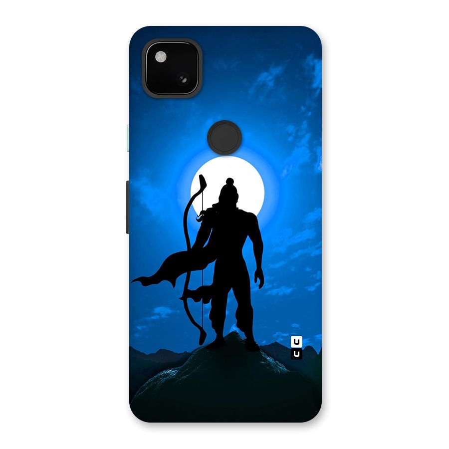 Lord Ram Illustration Glass Back Case for Google Pixel 4a