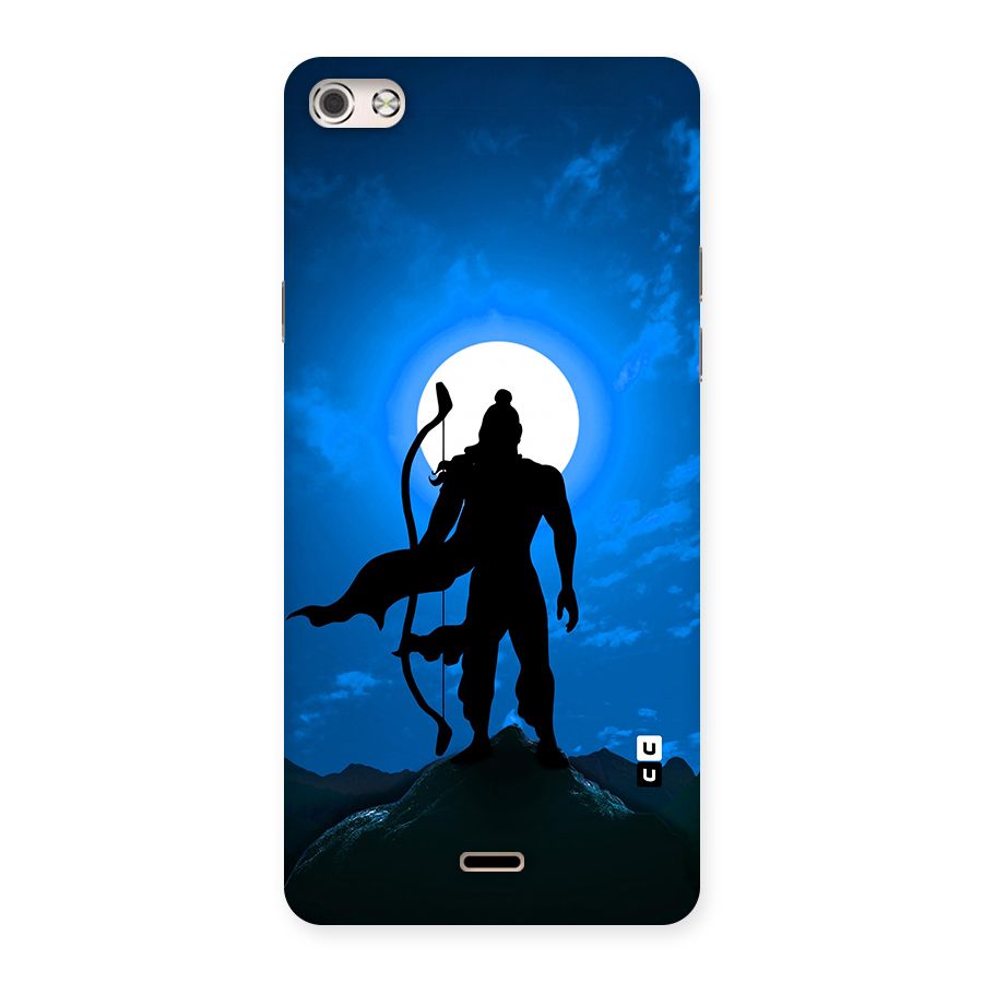 Lord Ram Illustration Back Case for Micromax Canvas Silver 5