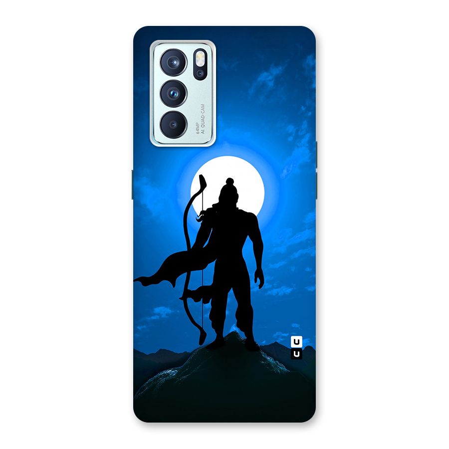 Lord Ram Illustration Glass Back Case for Oppo Reno6 Pro 5G