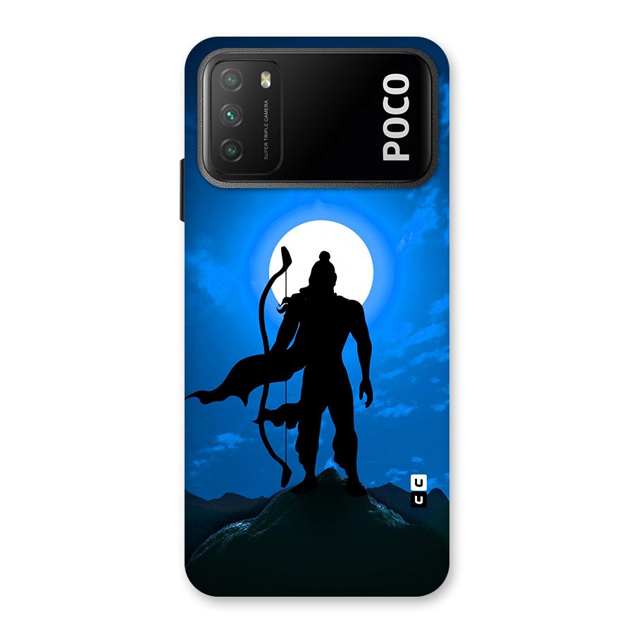 Lord Ram Illustration Back Case for Poco M3