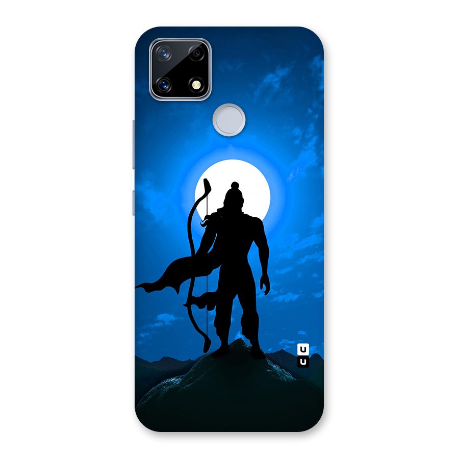 Lord Ram Illustration Glass Back Case for Realme Narzo 20