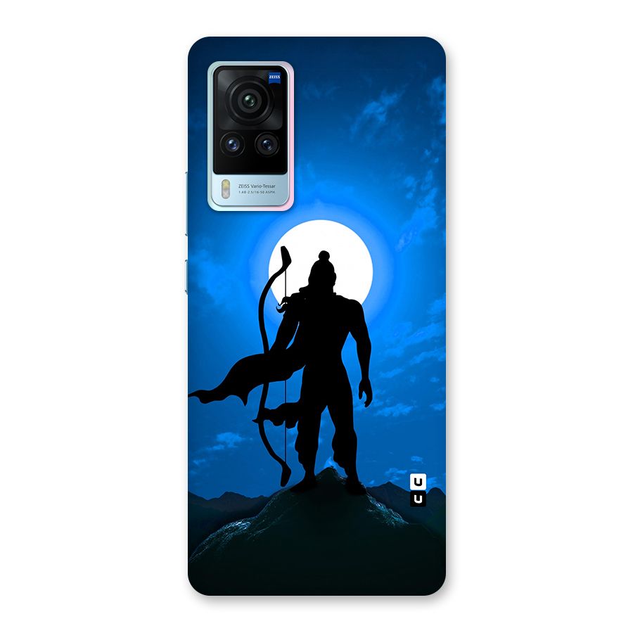 Lord Ram Illustration Glass Back Case for Vivo X60 Pro