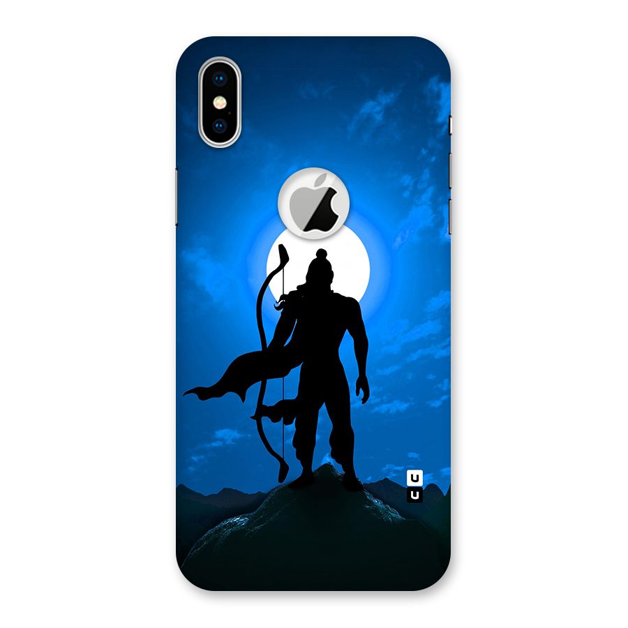 Lord Ram Illustration Back Case for iPhone XS Logo Cut