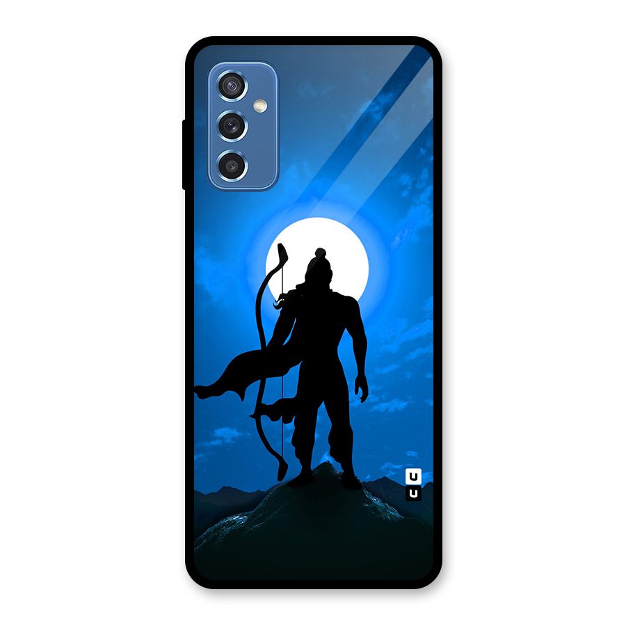 Lord Ram Illustration Glass Back Case for Galaxy M52 5G