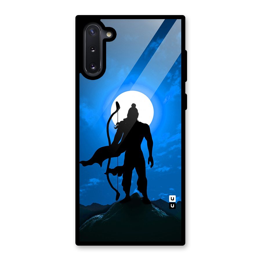 Lord Ram Illustration Glass Back Case for Galaxy Note 10