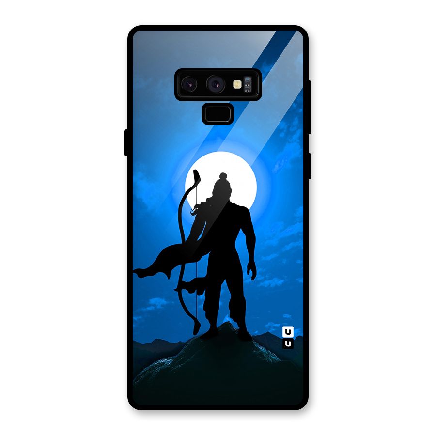Lord Ram Illustration Glass Back Case for Galaxy Note 9