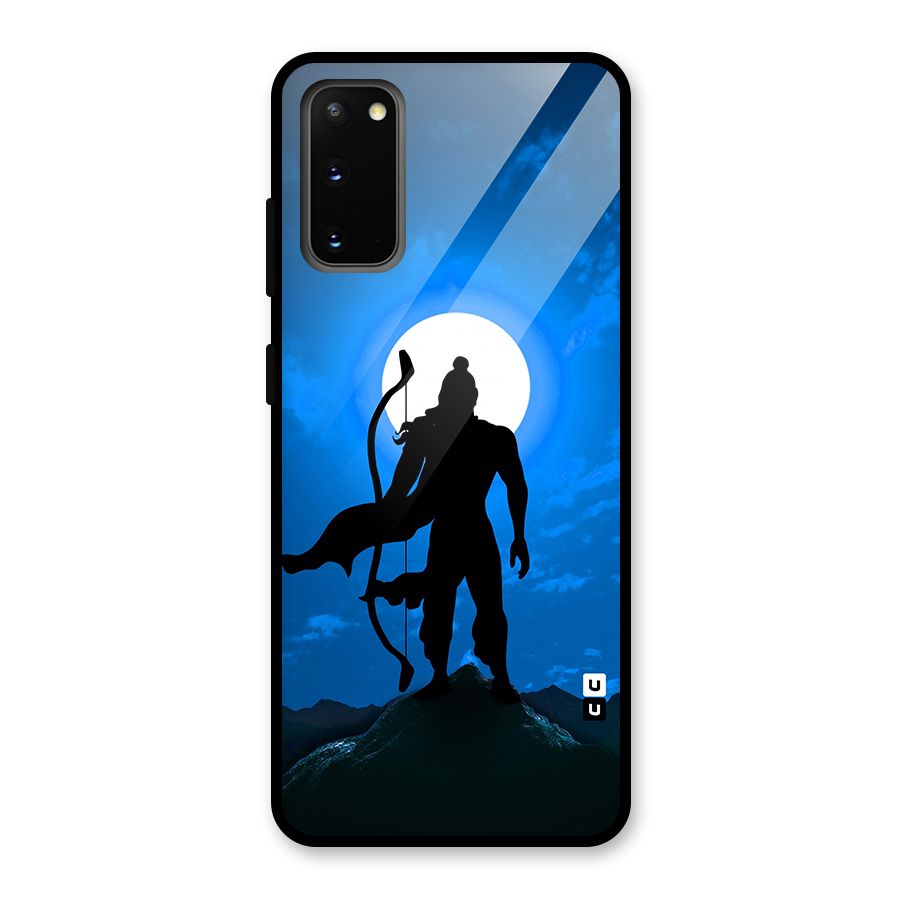 Lord Ram Illustration Glass Back Case for Galaxy S20