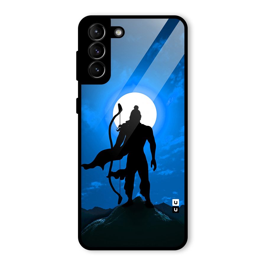 Lord Ram Illustration Glass Back Case for Galaxy S21 Plus