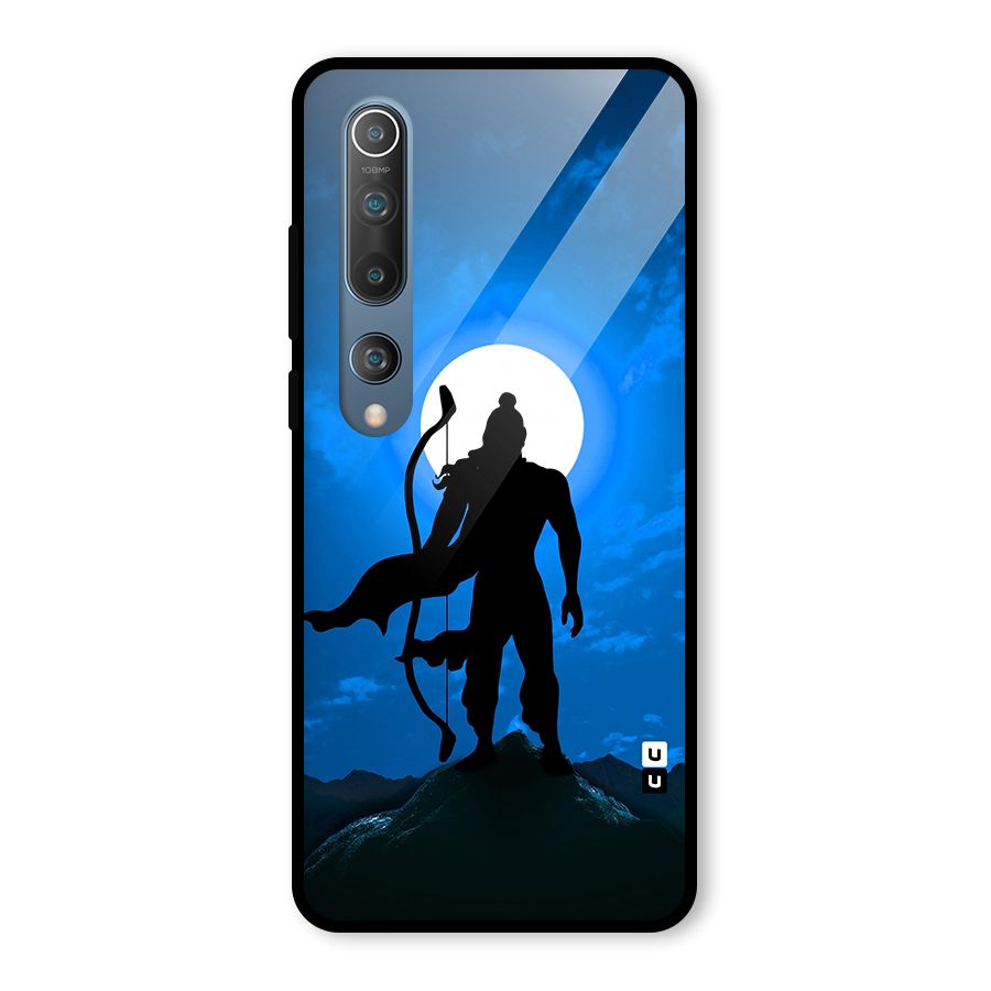 Lord Ram Illustration Glass Back Case for Mi 10