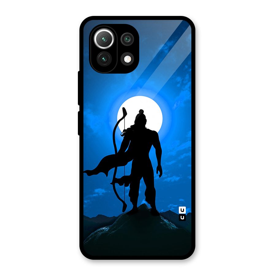 Lord Ram Illustration Glass Back Case for Mi 11 Lite