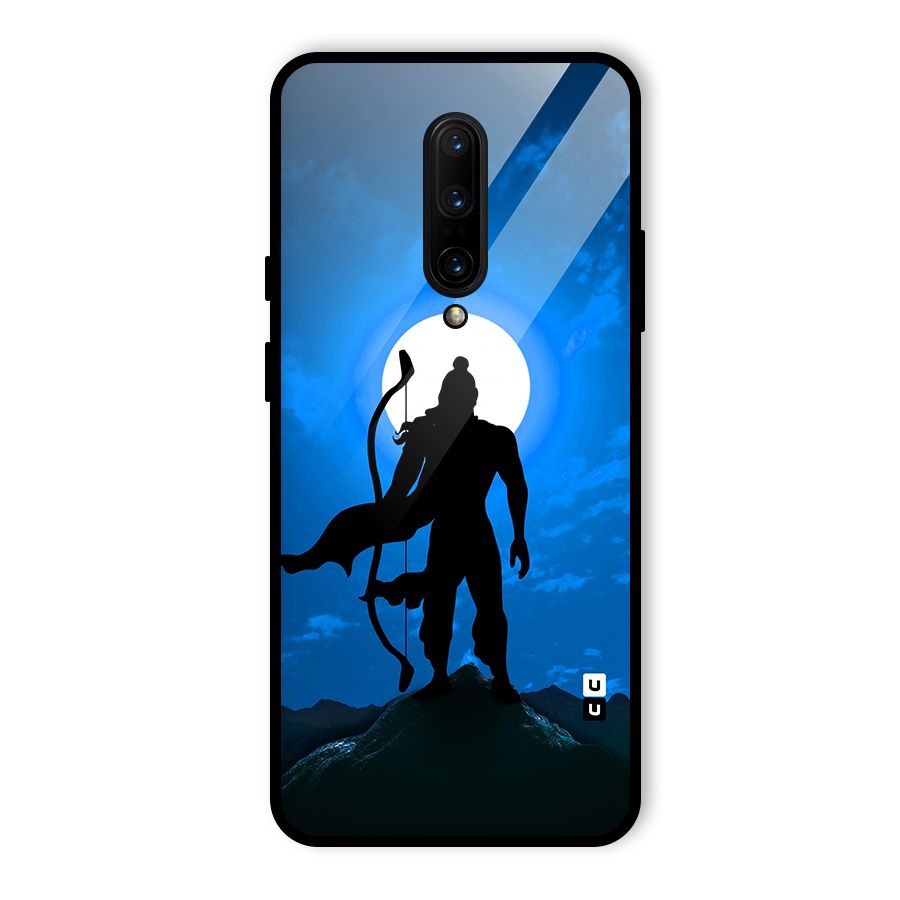 Lord Ram Illustration Glass Back Case for OnePlus 7 Pro