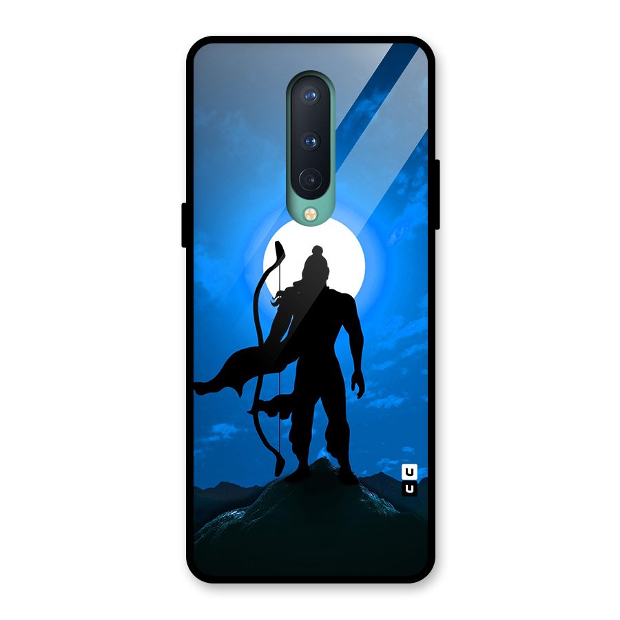 Lord Ram Illustration Glass Back Case for OnePlus 8