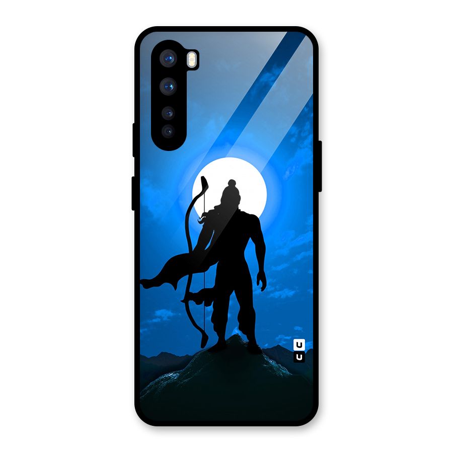 Lord Ram Illustration Glass Back Case for OnePlus Nord