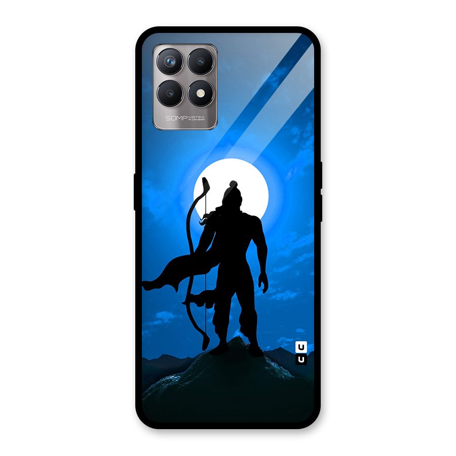 Lord Ram Illustration Glass Back Case for Realme 8i