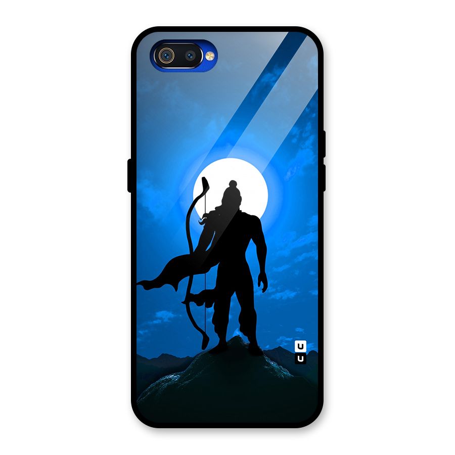 Lord Ram Illustration Glass Back Case for Realme C2