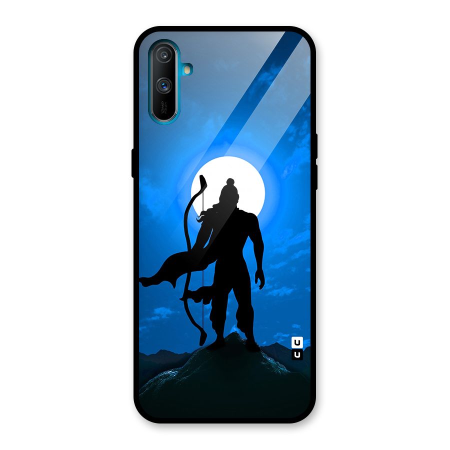 Lord Ram Illustration Glass Back Case for Realme C3