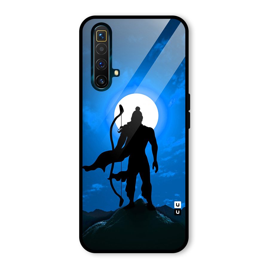 Lord Ram Illustration Glass Back Case for Realme X3