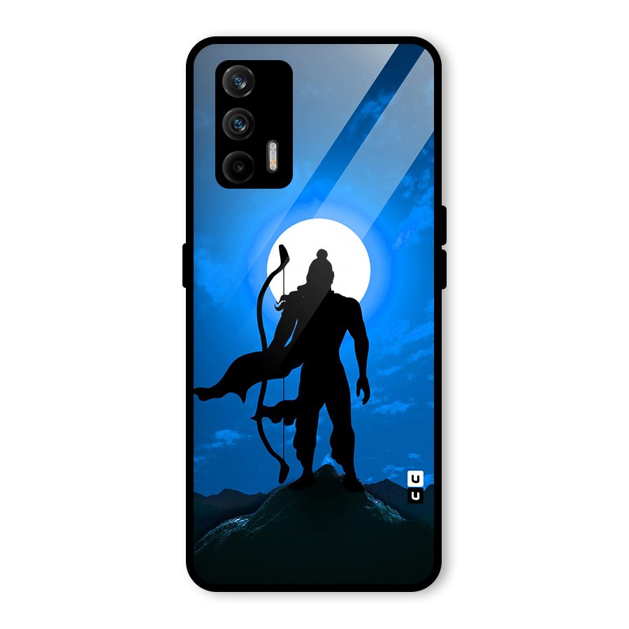 Lord Ram Illustration Glass Back Case for Realme X7 Max