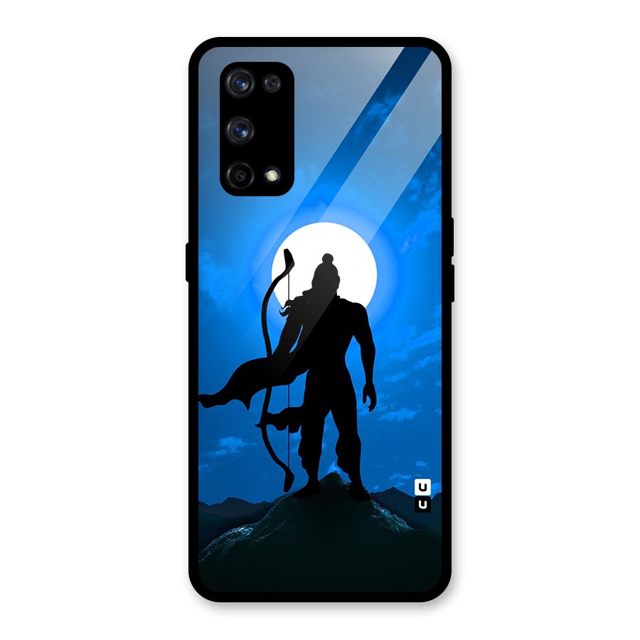Lord Ram Illustration Glass Back Case for Realme X7 Pro