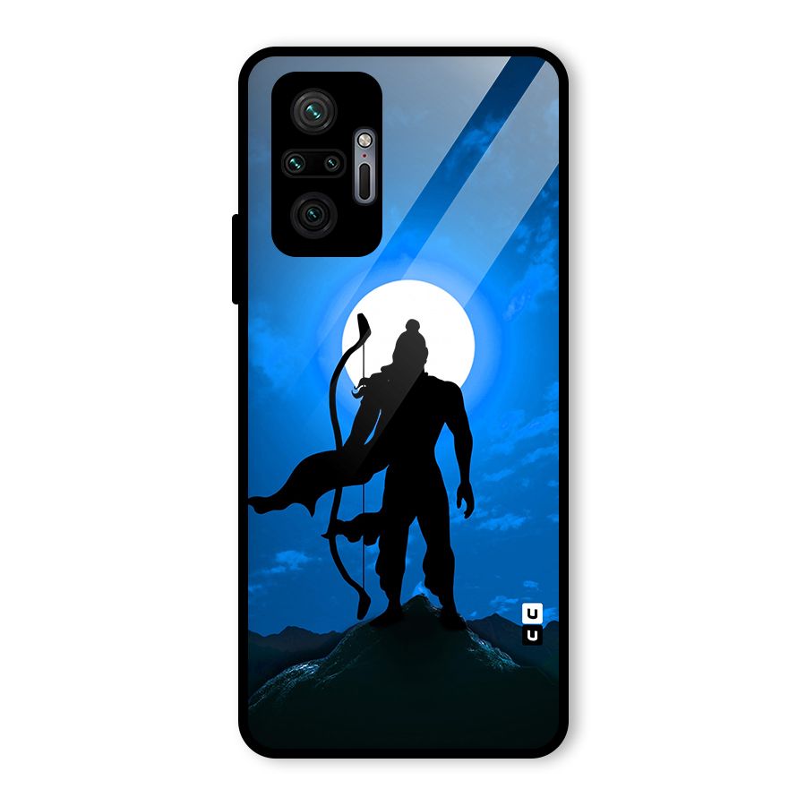 Lord Ram Illustration Glass Back Case for Redmi Note 10 Pro Max