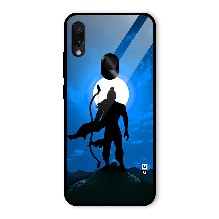 Lord Ram Illustration Glass Back Case for Redmi Note 7