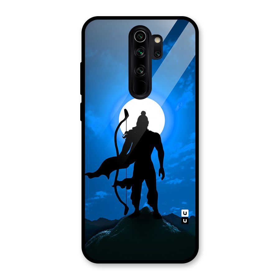 Lord Ram Illustration Glass Back Case for Redmi Note 8 Pro