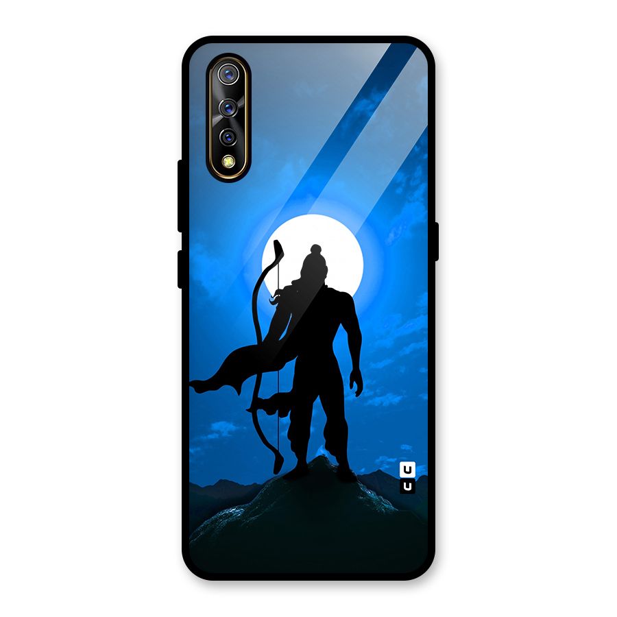 Lord Ram Illustration Glass Back Case for Vivo S1