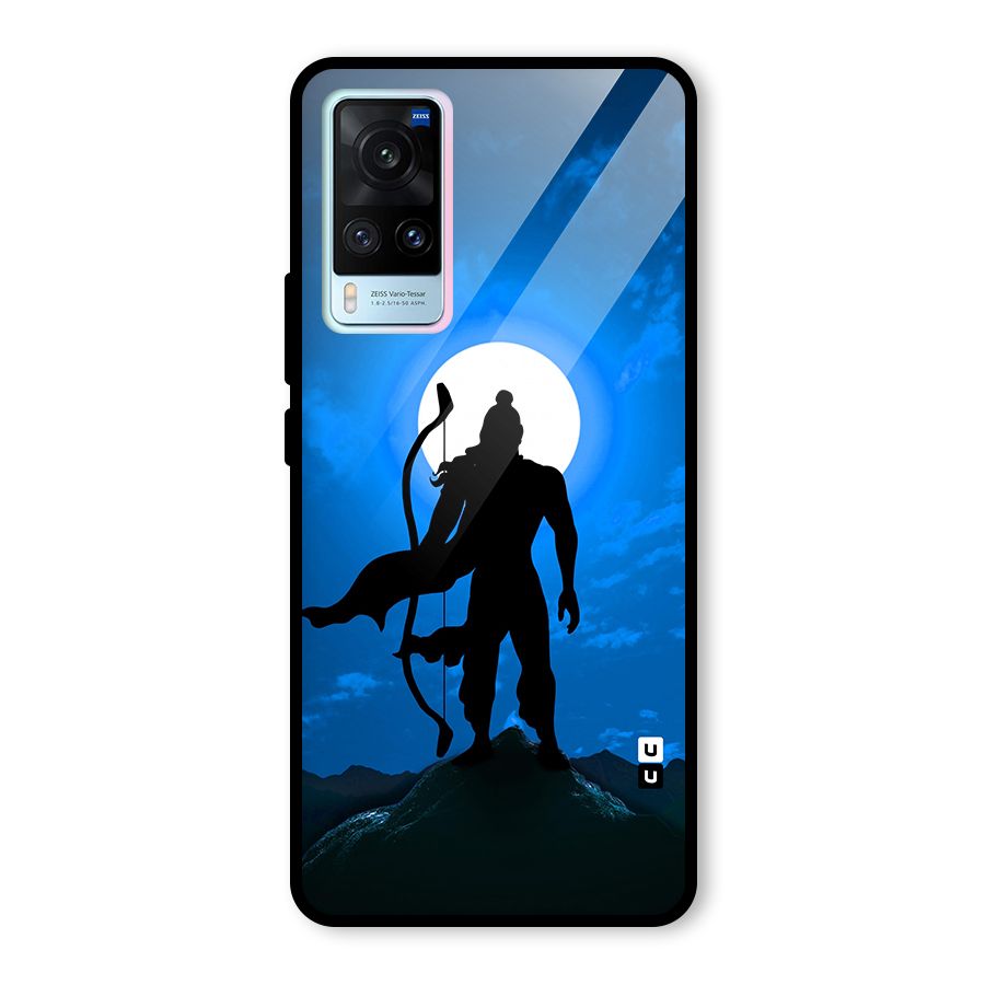 Lord Ram Illustration Glass Back Case for Vivo X60