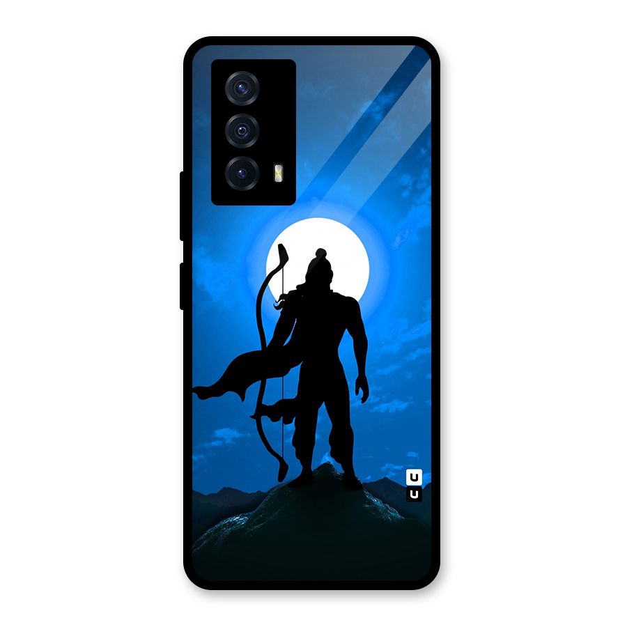 Lord Ram Illustration Glass Back Case for Vivo iQOO Z5