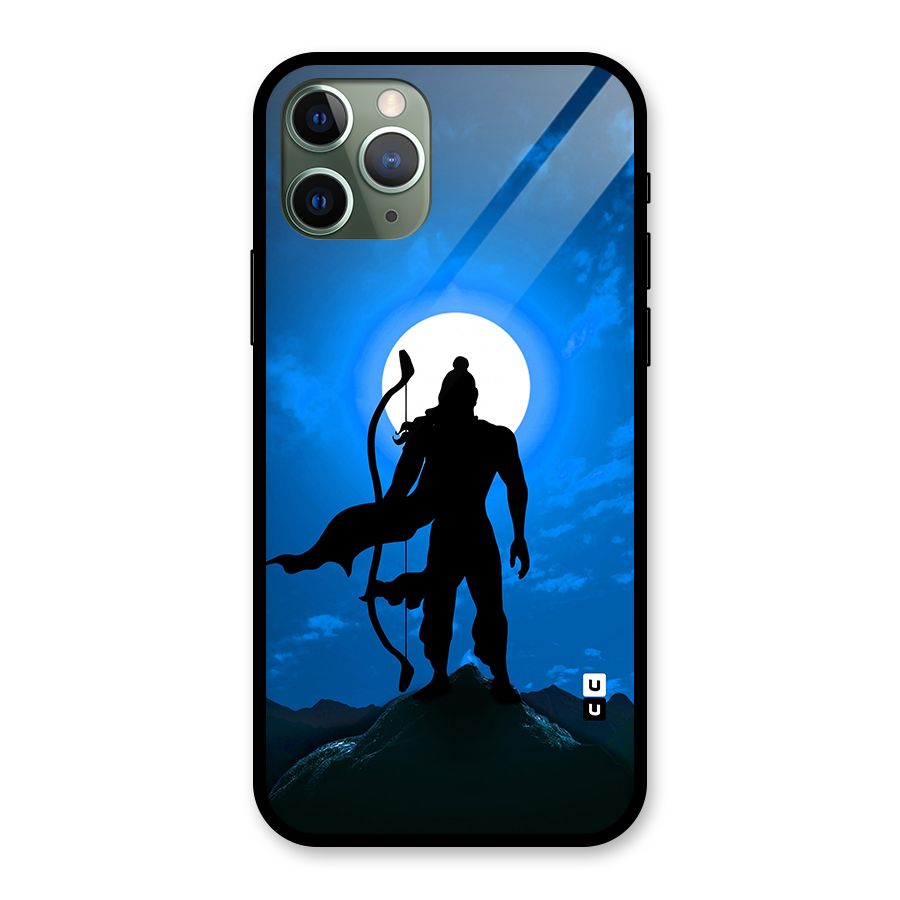 Lord Ram Illustration Glass Back Case for iPhone 11 Pro