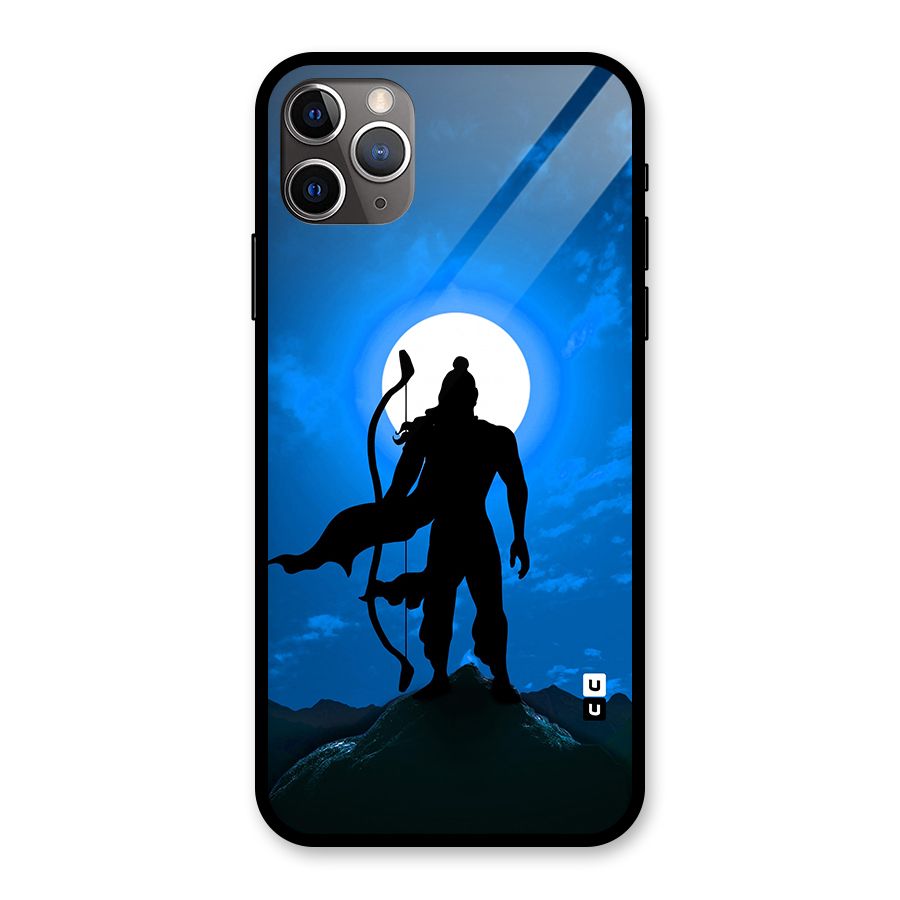 Lord Ram Illustration Glass Back Case for iPhone 11 Pro Max