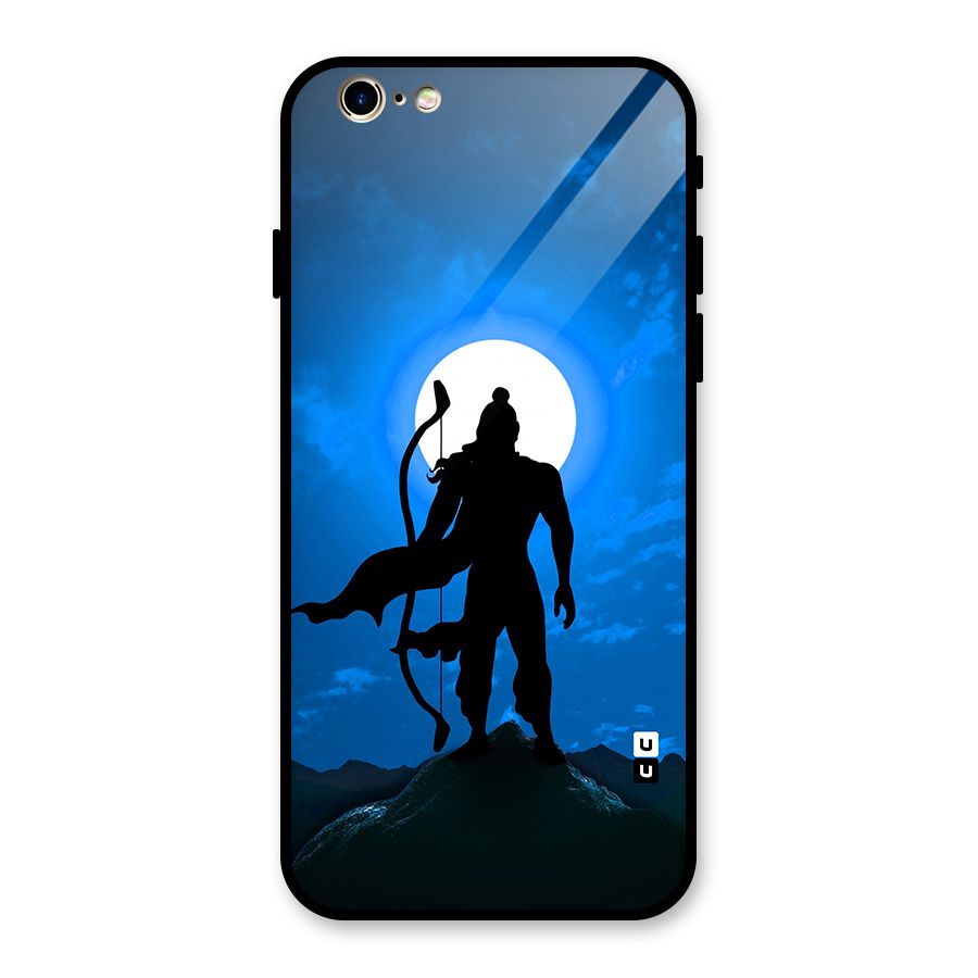 Lord Ram Illustration Glass Back Case for iPhone 6 6S
