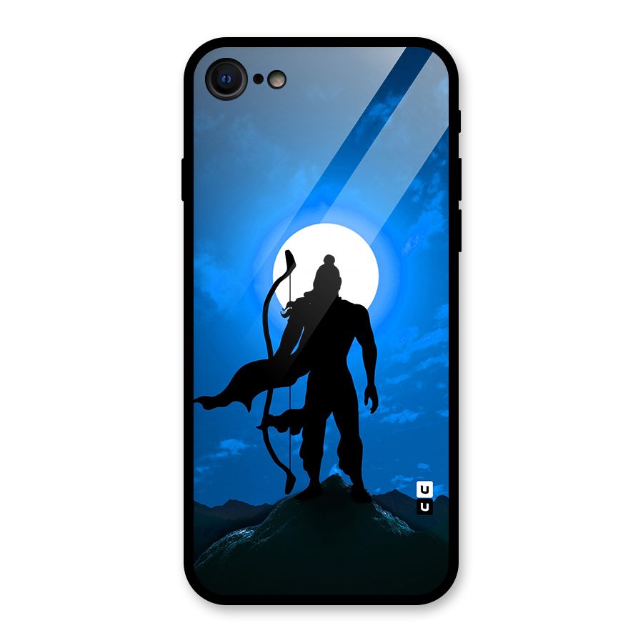 Lord Ram Illustration Glass Back Case for iPhone SE 2020