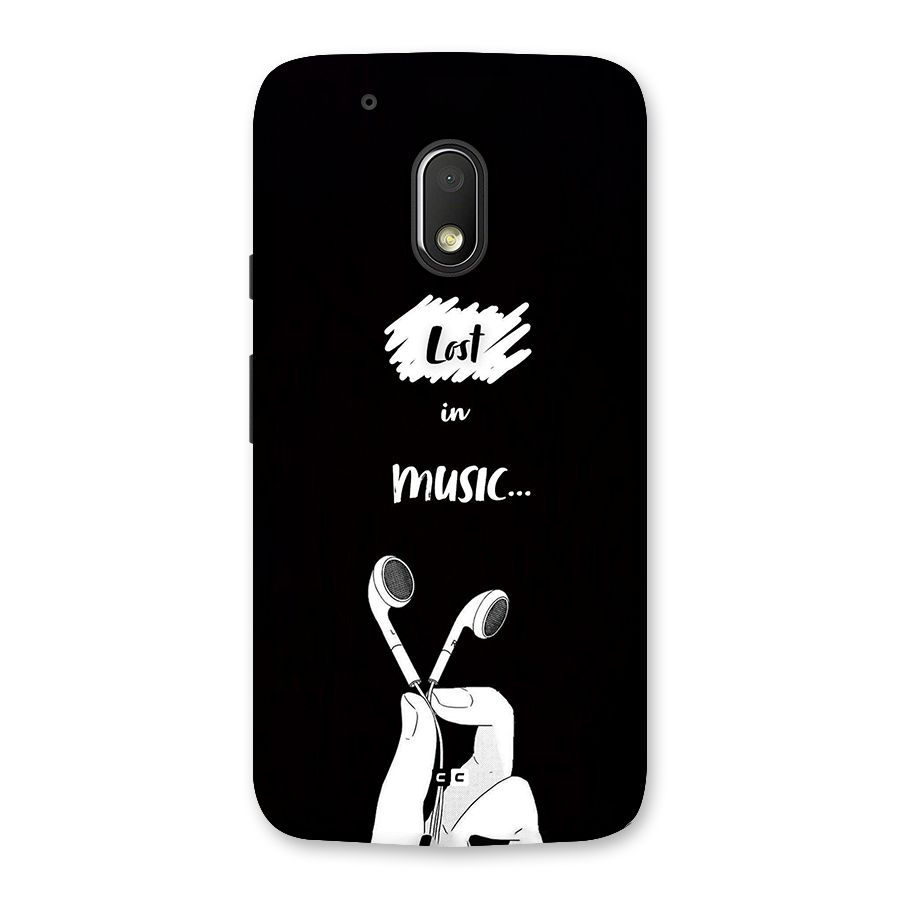 Lost In Music Back Case for Moto G4 Play