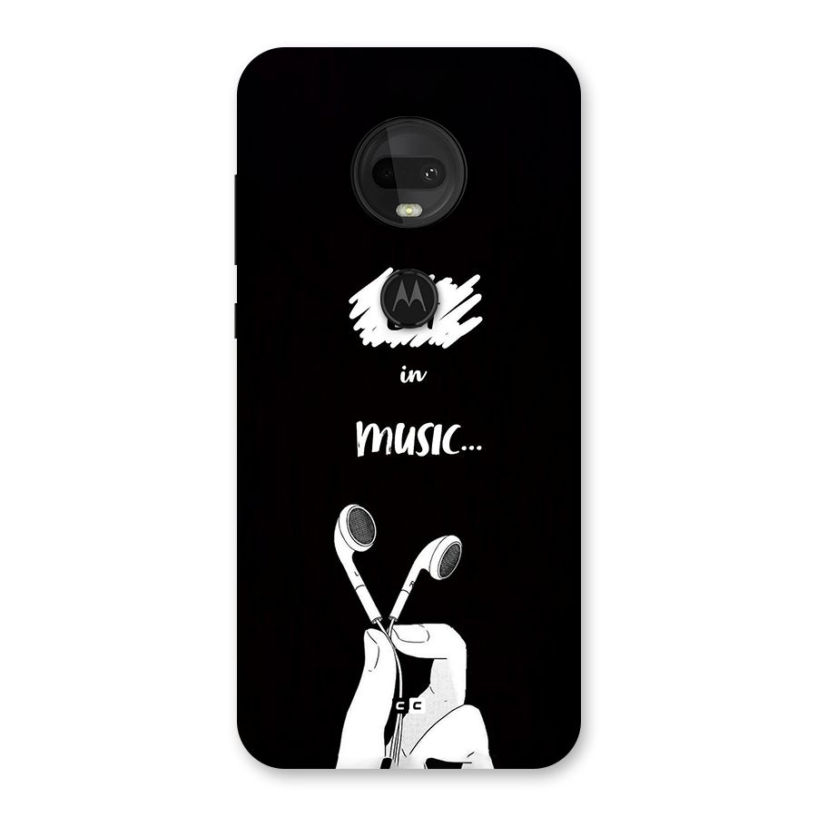 Lost In Music Back Case for Moto G7