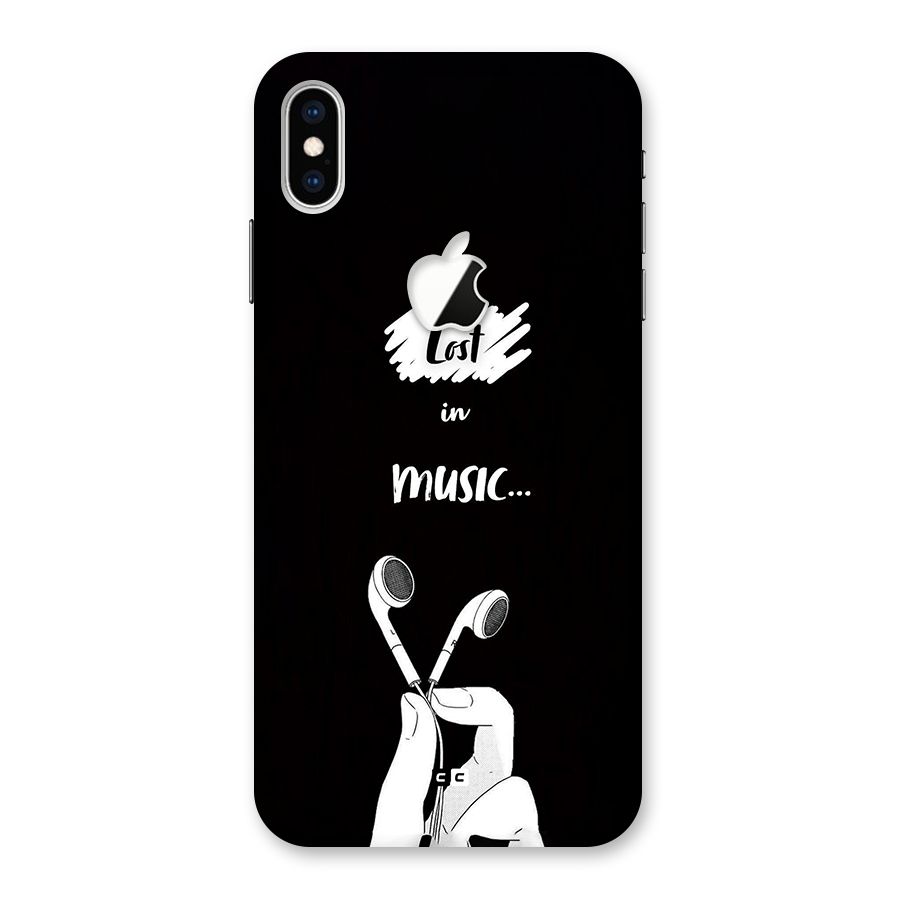 Lost In Music Back Case for iPhone XS Max Apple Cut