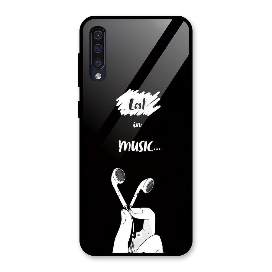 Lost In Music Glass Back Case for Galaxy A30s