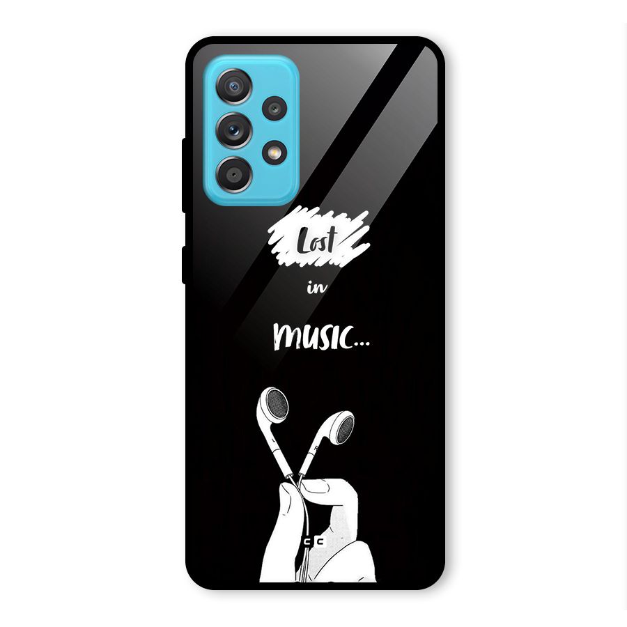 Lost In Music Glass Back Case for Galaxy A52