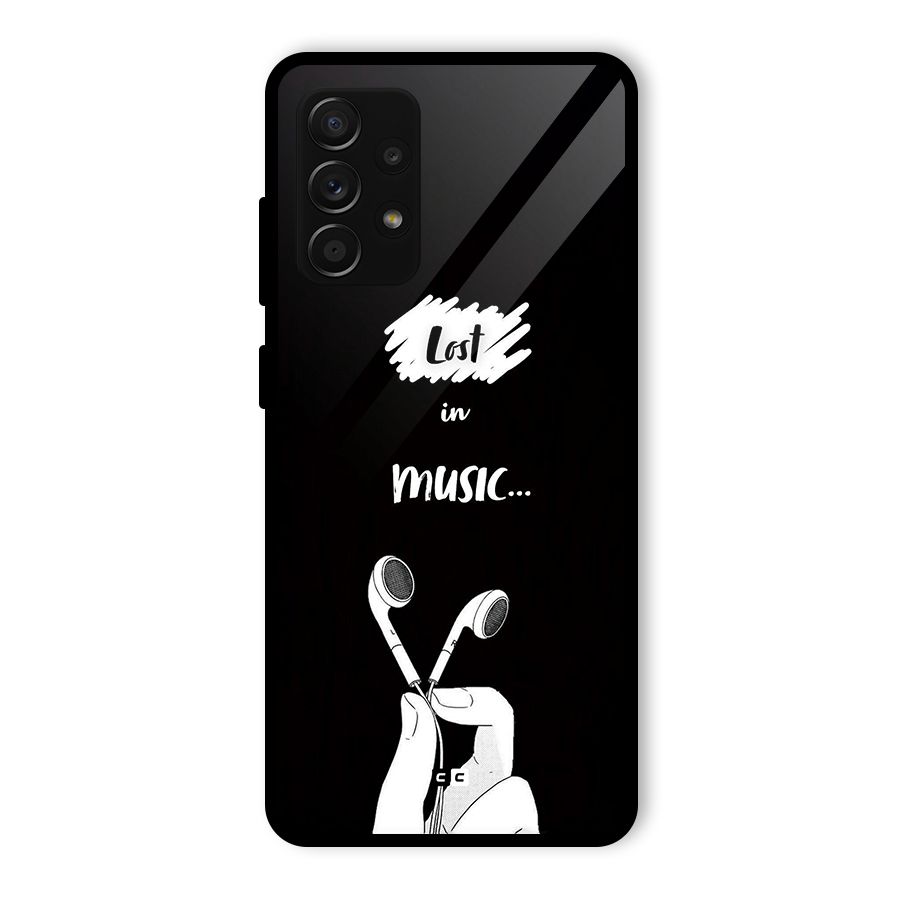 Lost In Music Glass Back Case for Galaxy A53 5G
