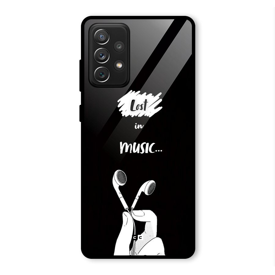 Lost In Music Glass Back Case for Galaxy A72